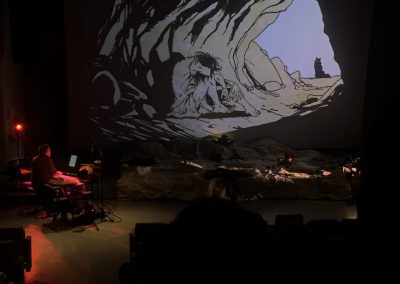 Représentation de l'Enfant Autre à Chauvet - Stéphane au piano